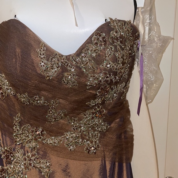 Mon Cheri Brown Ball Gown - Picture 2 of 8